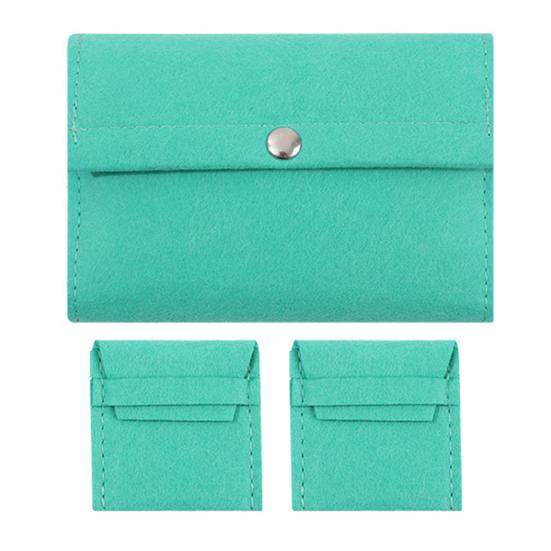 

Felt Storage Bag Multi-Compartment Needle And Thread Holder with Reinforced Pockets Sewing Organizers for Crochet Enthusiasts зелёный
