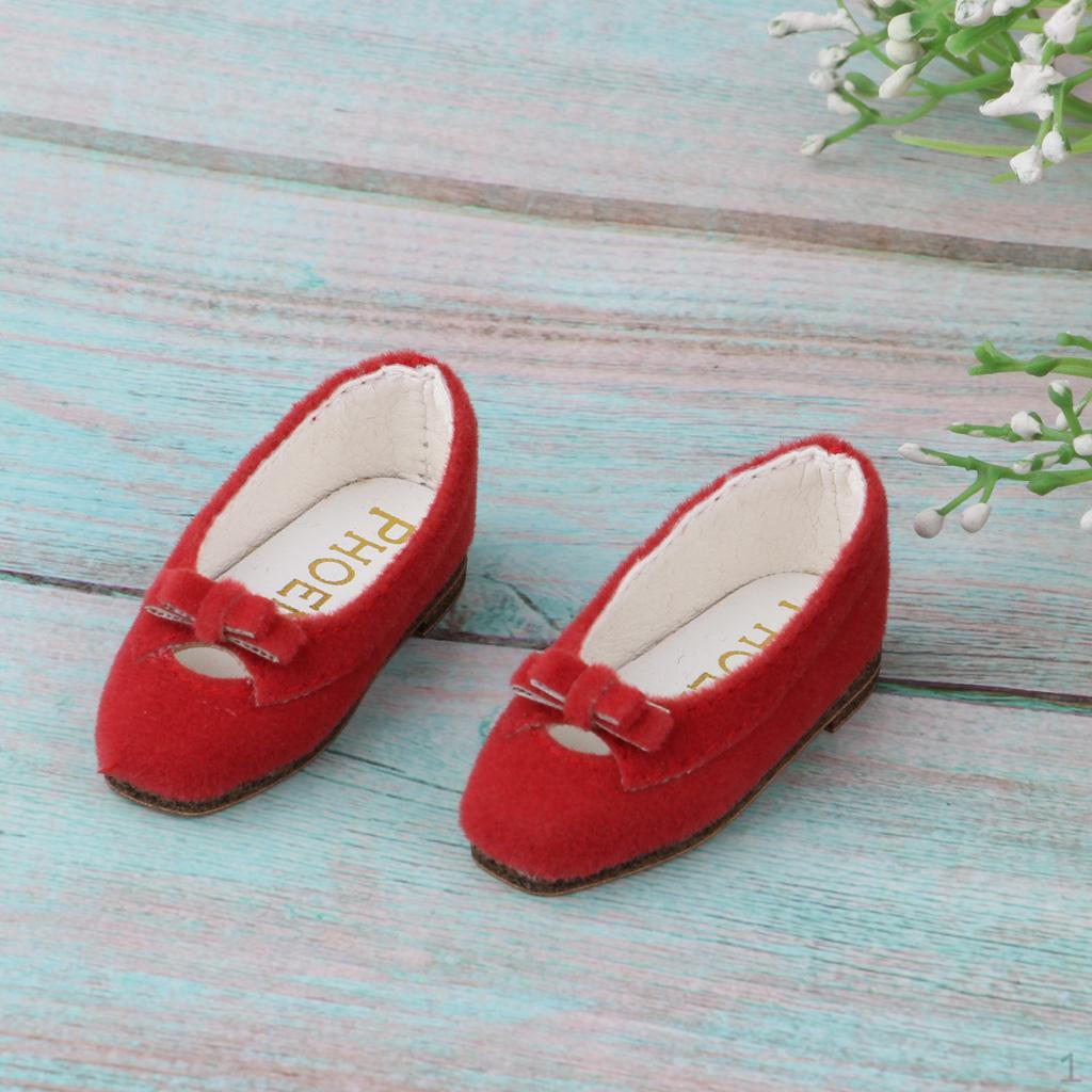 

/6 милых туфель с бантом для 12-дюймовой куклы BJD, одежда, подарки Nude Pink