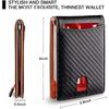 Minimalist Men's RFID Blocking Multi-functional Ultra-thin 12-card Wallet, Front Pocket Bi-fold Solid Color Portable Card Holder