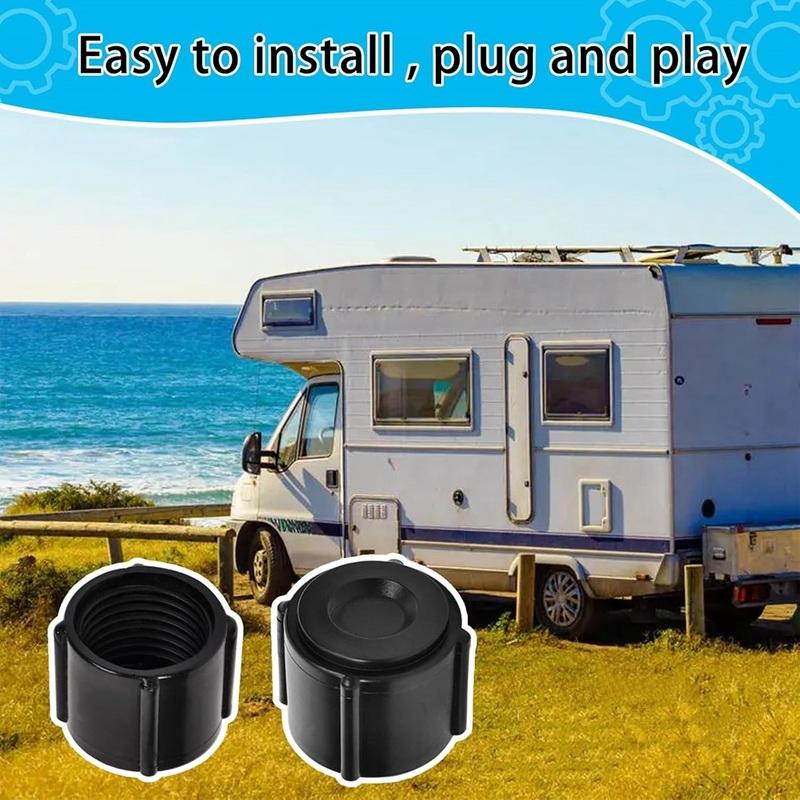A58X-RV For Hot Cold Water Lines Drain Seal Caps 1/2 Inch Low Point Drain Plugs Fits Travel Trailer Motorhome Plumbing Systems
