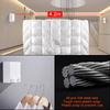 Retractable Clothesline Balcony Invisible Drying Lines Wall-mounted 4M Washing Clothes Hanger Laundry Drying Line Indoor Outdoor Stainless Steel