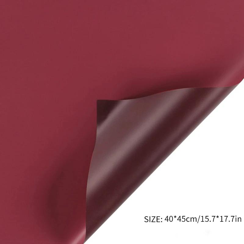 5pcs Colorful Two-sided Flower Wrapping Paper Gift Packaging Paper Birthday Party Supply Waterproof Paper Roll Party Decoration