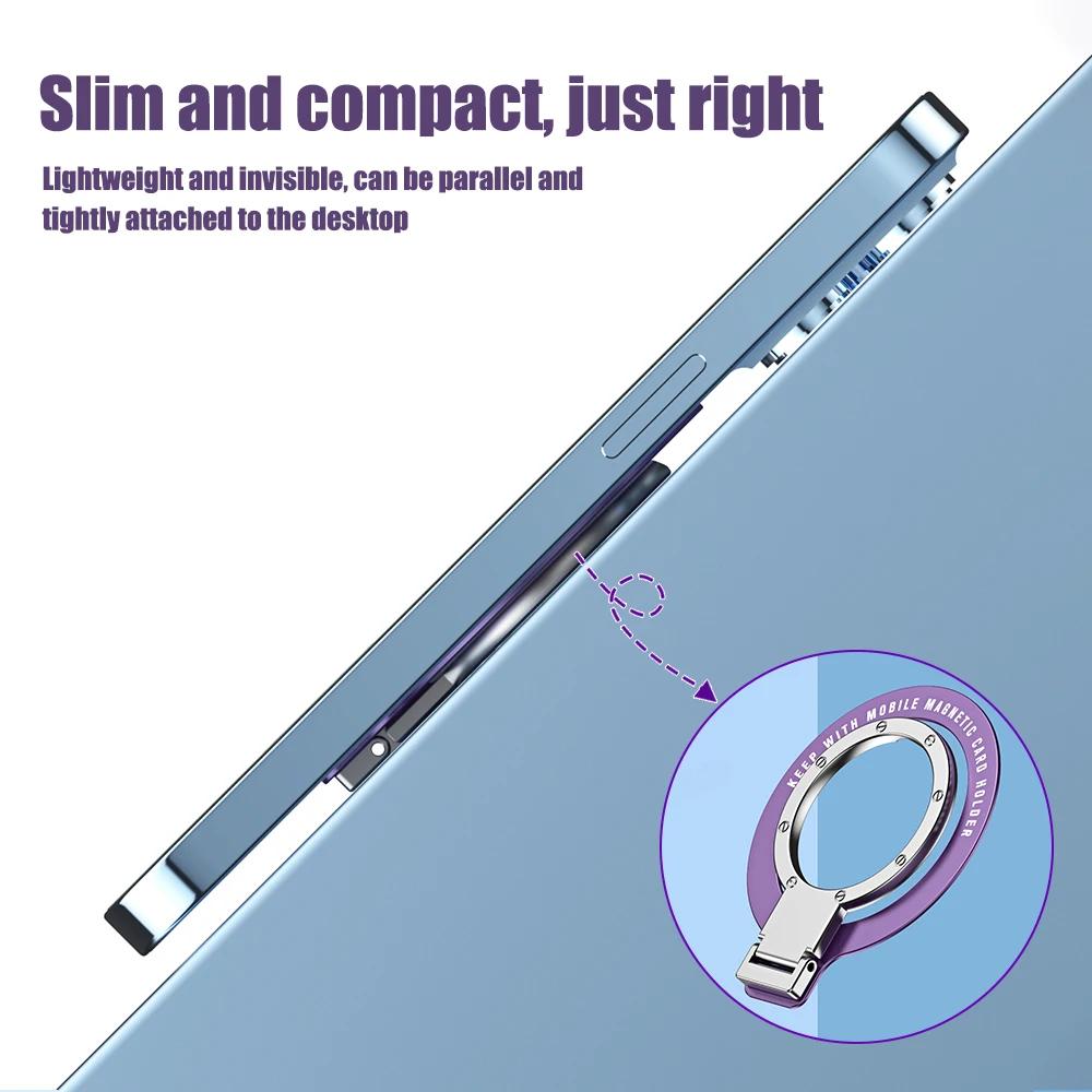 Für MagSafe Magnetischer Ringhalter Mehrwinkel Klebepaste Rack Unterstützung Magnet Fingerring Autohalterung Faltbarer Halter Griff Ständer