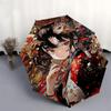 1 Stück Anime-Charakter-Regenschirm für draußen – Automatisches Öffnen/Schließen, tragbares 3-fach faltbares Design, 8-Streben-Eisenrahmen, perfektes Geschenk für Fans, Reisende und mehr