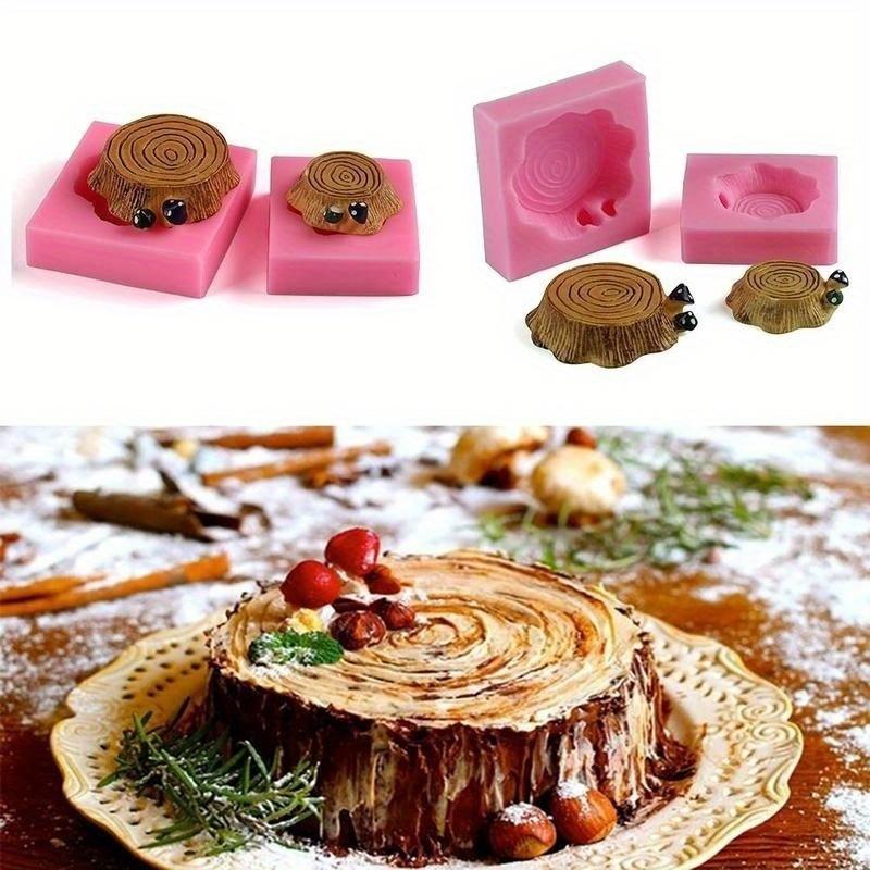 Details About Tree Gumpaste Silicone Fondant Stumps Mold Cake DIY Little Bread Baking Mould 3D