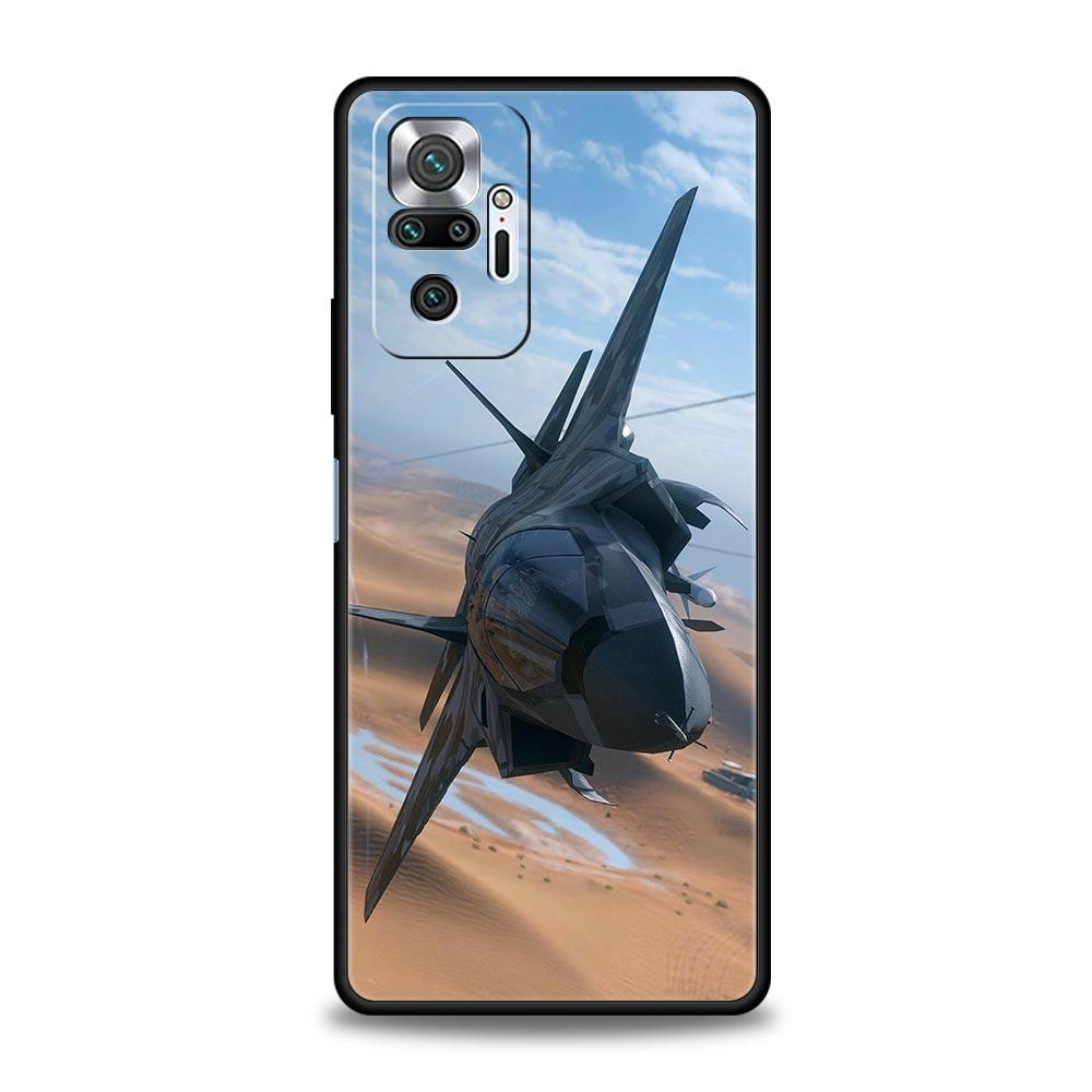 

Phone Case For Xiaomi Redmi Note 13 12 5G 9S 9 8 10 11 Pro 9T 13C 12C 10C 9C 9A 7 Pro Soft Silicone Cover Fighter Planes Redmi Note 9