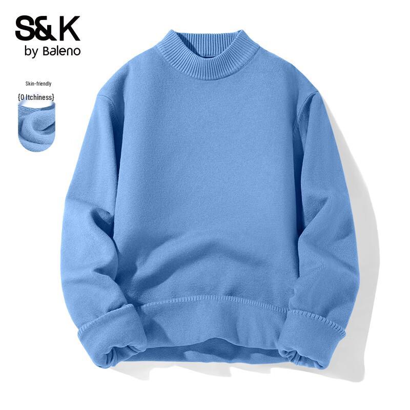 Baleno S&K Men's Mock Neck Knit Sweater