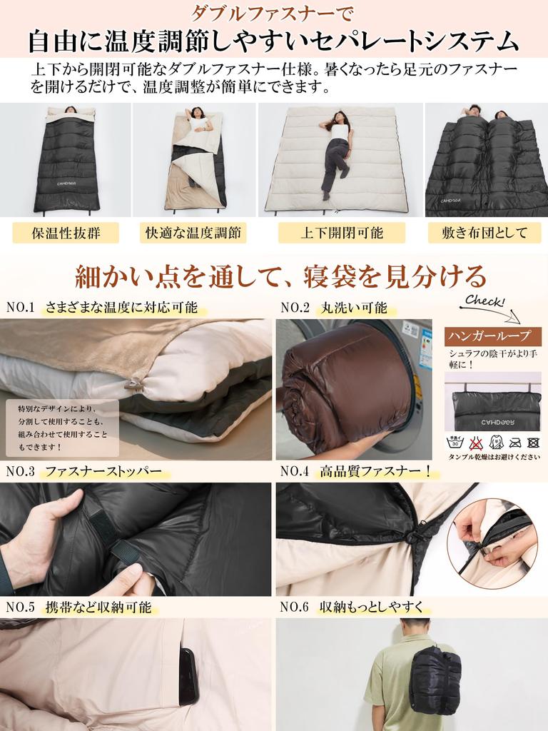 CAMDOOR Winter Sleeping Bag Blanket 320T Waterproof Multifunctional Sleeping Comfortable Temperature Range Storage Perfect for Car Disaster Outdoor