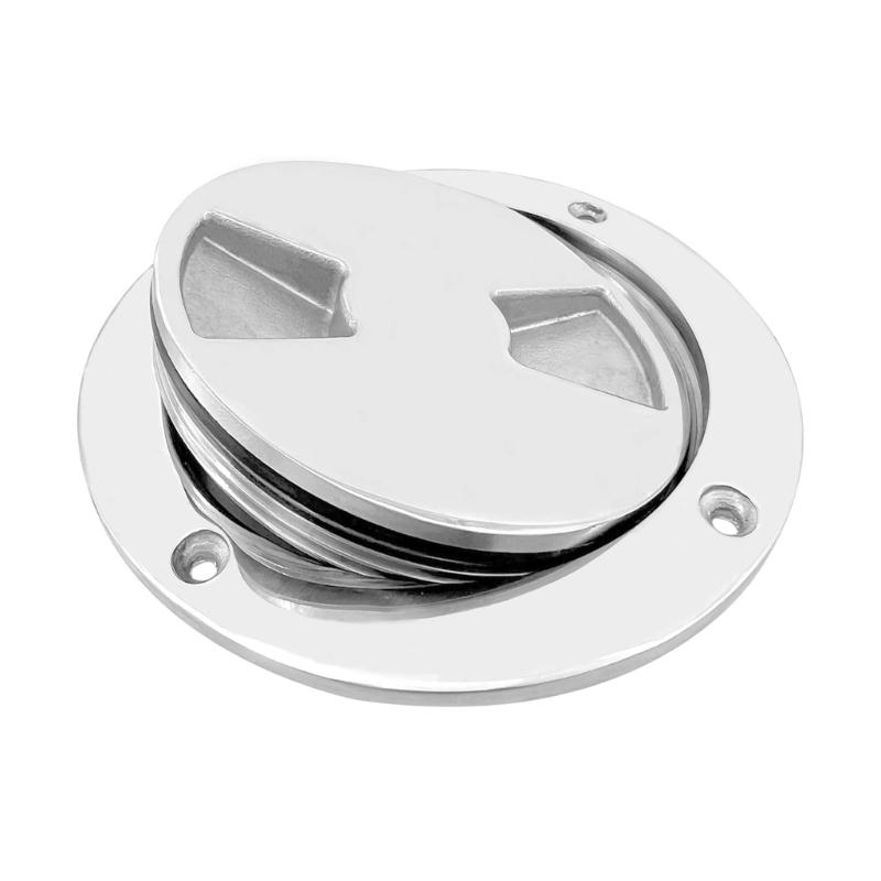 Universal 316 Stainless Steel Round Deck Plate Easy Installation Removable Design For Yachts Vessel Marine Applications
