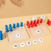 Number Game Grid Wooden Educational Toy For Kids Learning And Early Education