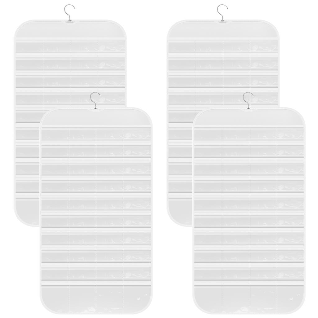 2/4 Stück Sticker Display Organizer Tragbare Aufbewahrungstasche für Tape, Abzeichen, Karten, Knöpfe, Broschen für Bastler, Sammler, Verkäufer