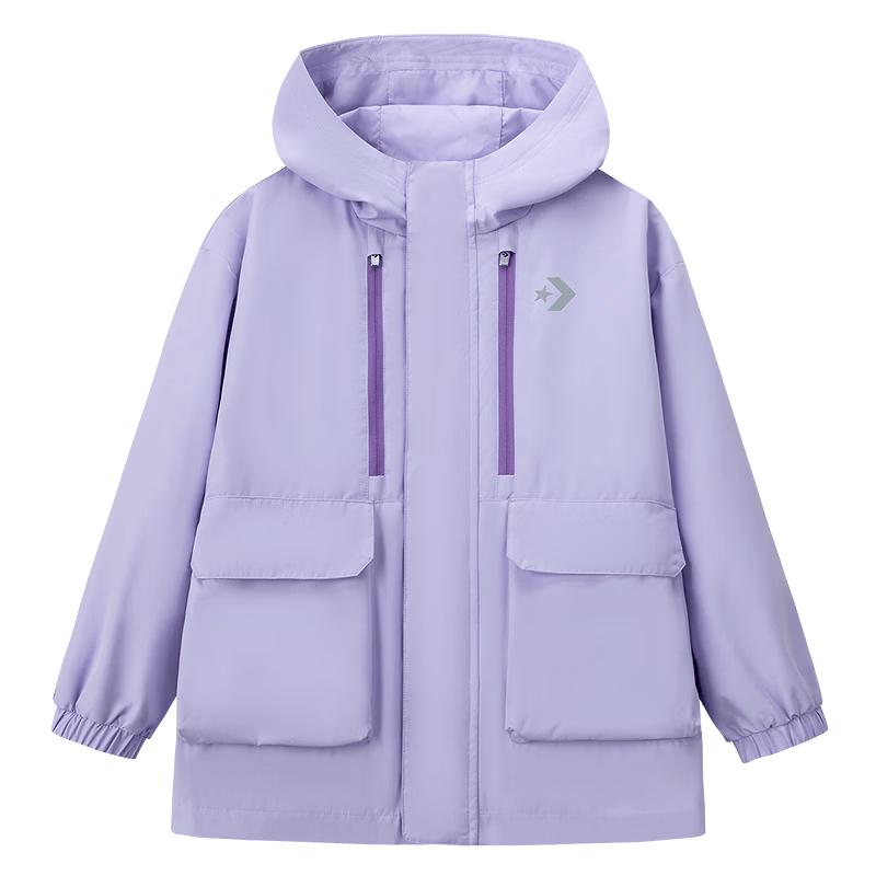 Converse Youth Hooded Waterproof Windbreaker Jacket