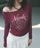 Nigaennikol Nicole Rose Long Sleeve Top_Plum