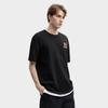 Fila Original Peony T Fashion Simple Classic Retro Casual Sports Comfortable Knitted Loose Short Sleeve T-Shirt Unisex T-Shirts Black F51U619101FBK