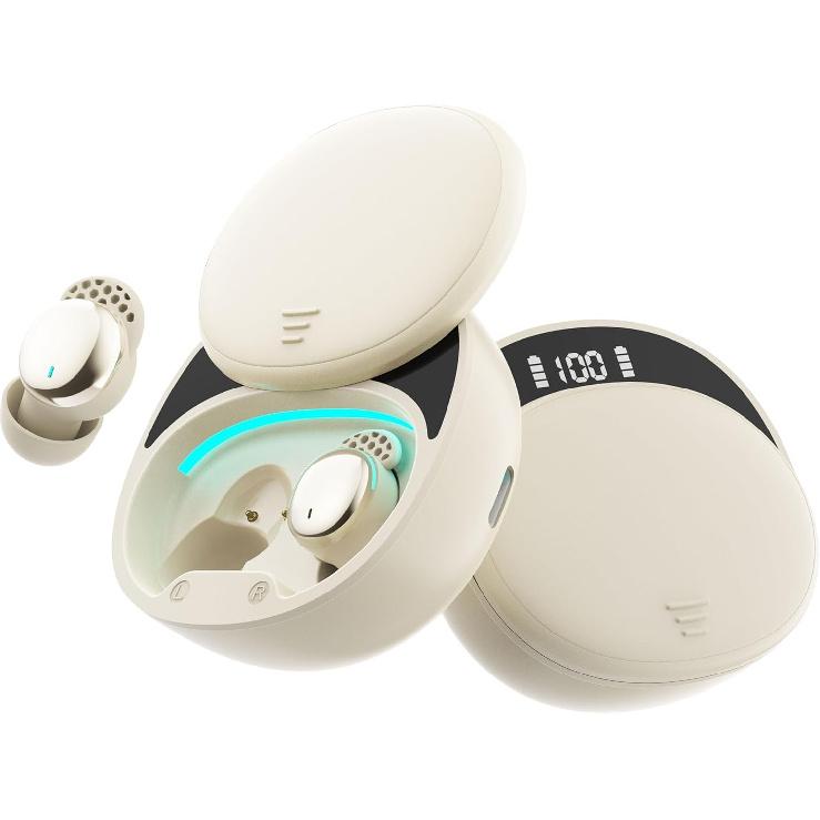 Sleep Earbuds for Side Sleepers Wireless Earbuds Comfortable Noise Blocking LED Power Display Music Sleep Dual Mode for Sleeping Working Hiking (Deep