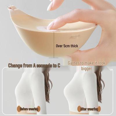 Women's Push-Up Nipple Covers with Invisible Straps: Enhancing, Anti-Exposure, Ideal for Wedding Dresses.