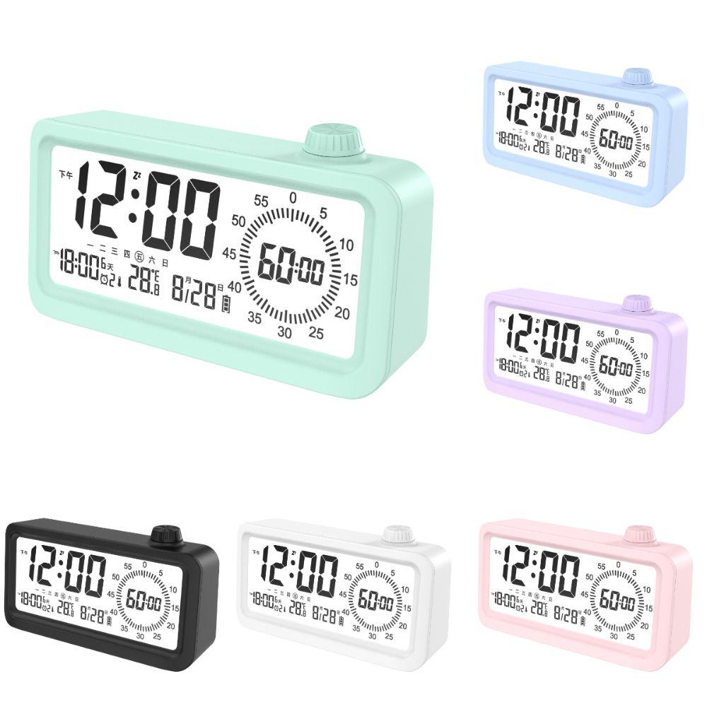 Rechargeable Visual Digital Timer Multifunctional Desktop Clock Time Manager Countdown Timer Desk