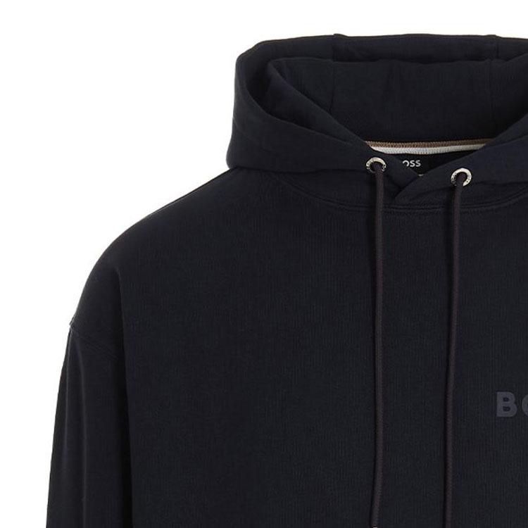 Hugo Boss Logo-Printed Drawstring Hoodie 50472985-404
