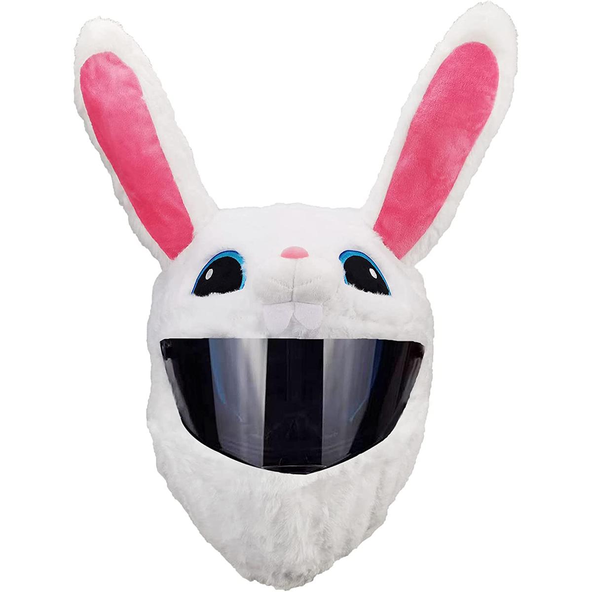 

Плюшевый чехол на шлем в виде кролика Чехол на мотоциклетный шлем для полнолицевых шлемов Забавный чехол на шлем Персонализированные чехлы на шлем Рождественские подарки