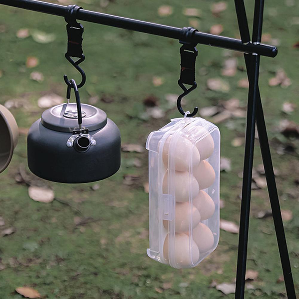 Portable Egg Storage Box Tray 3/4/8 Grid Transparent Shockproof Egg Container Waterproof Egg Tray Kitchen Organizer For Outdoor