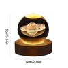 3D Crystal Ball Crystal Planet Night Light Laser Engraved Solar System Globe Astronomy Birthday Gift Home Desktop Decoration