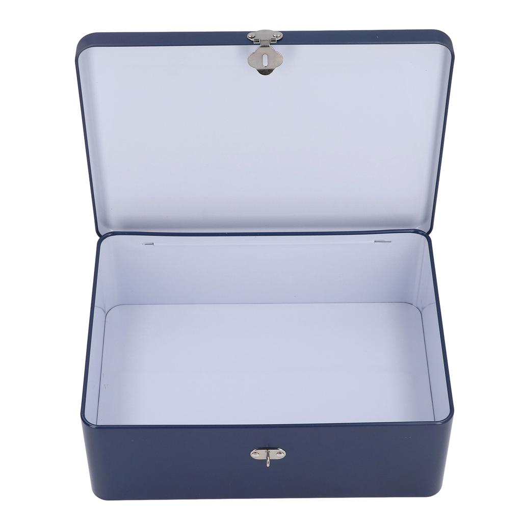 Retro Tinplate Storage Box Large Capacity Multifunctional Portable Vintage Metal Storage Container for Money Gift
