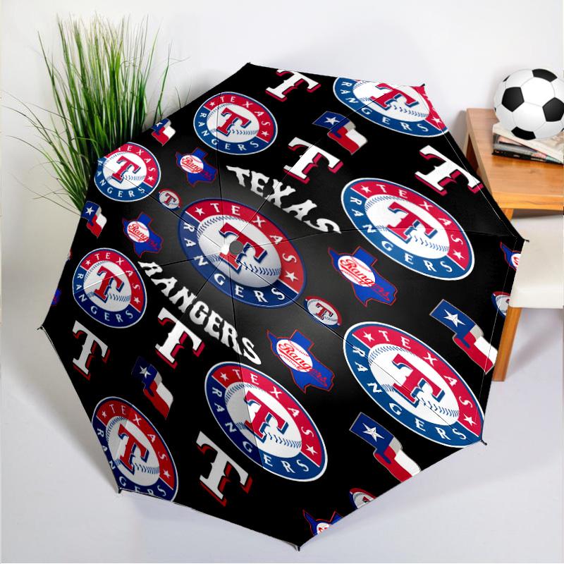 Texas Baseball Umbrella 8-Frame for Travel, Camping, Casual Lightweight Portable Umbrella, Essential for Every Family Holidays Gift