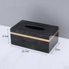 Creative Marbling Tissue Container Decoration Stand Stylish Napkin Box for Desktop Hotel Tables Tops