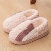 New thick-soled cotton slippers women's winter indoor home warmth non-slip plush slippers men's autumn and winter
