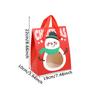 WTEMPO Clear Window Portable Gift Boxes with Handles DIY Foldable Christmas Series Pattern Printed Paper Bags