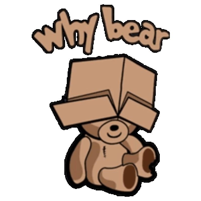 Oversized T-Shirt Black Why Bear Cartoon Teddy Bear With Box Print Casual Streetwear Summer Top Women Fashion Trendy Graphic Tee