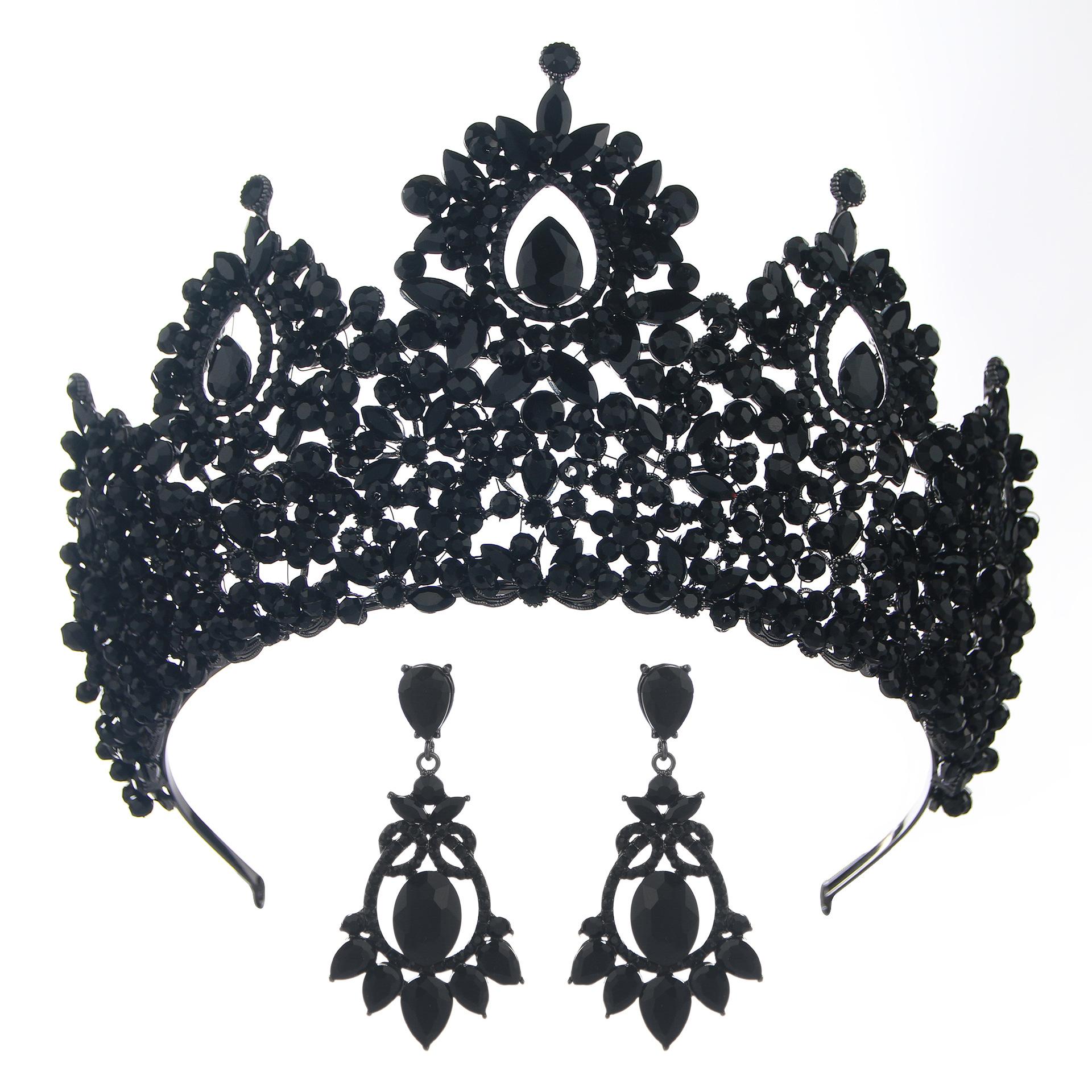 

Новые элегантные женские аксессуары для вечеринок, свадебные короны для свадебных торжеств, свадебные повязки на голову, аксессуары для волос 17CM зелёный