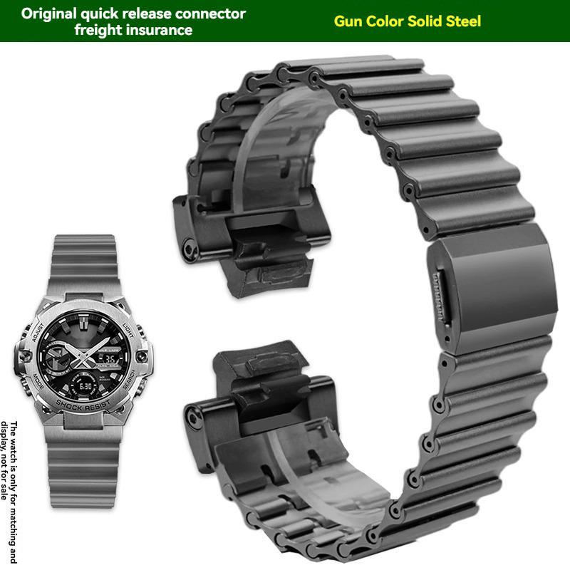 Для серии Casio G-SHOCK Черный Воин GST-B400 модифицированный стальной ремешок ремешок для часов из нержавеющей стали мужские модные аксессуары GST-B400mm