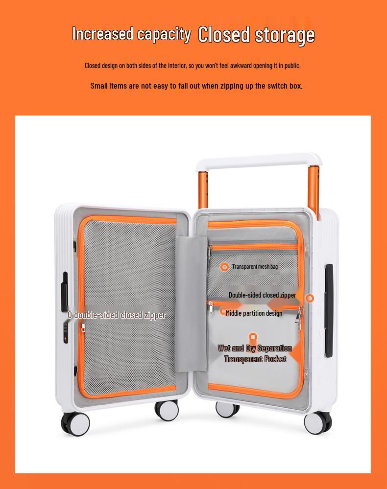 20-Inch Carry-On and 24-Inch Spinner Luggage with Lock for Men and Women