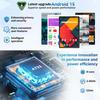 Android 15 Tablet, 10.1 Inch, 30GB+128GB, 6200mAh Battery, Keyboard Mouse Set, WiFi 6