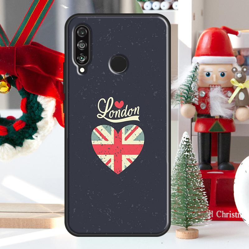 London Bus England Big Ben Case For Huawei P30 Lite P40 P50 P20 Pro P Smart 2021 Nova 5T Nova 9 Honor X9 X8 X7 50