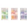 4Pcs Glittering Highlighter Marker Pen 4MM Line Wide Chisel Tip for Drawing Sketching Scrapbooking Notebook Journal