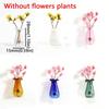 6Pcs DIY 3D Mini Vase Magnets Modern Exquisite Magnetic Glass Vases Funny Artistic Plant Propagation Station Kitchen Decor