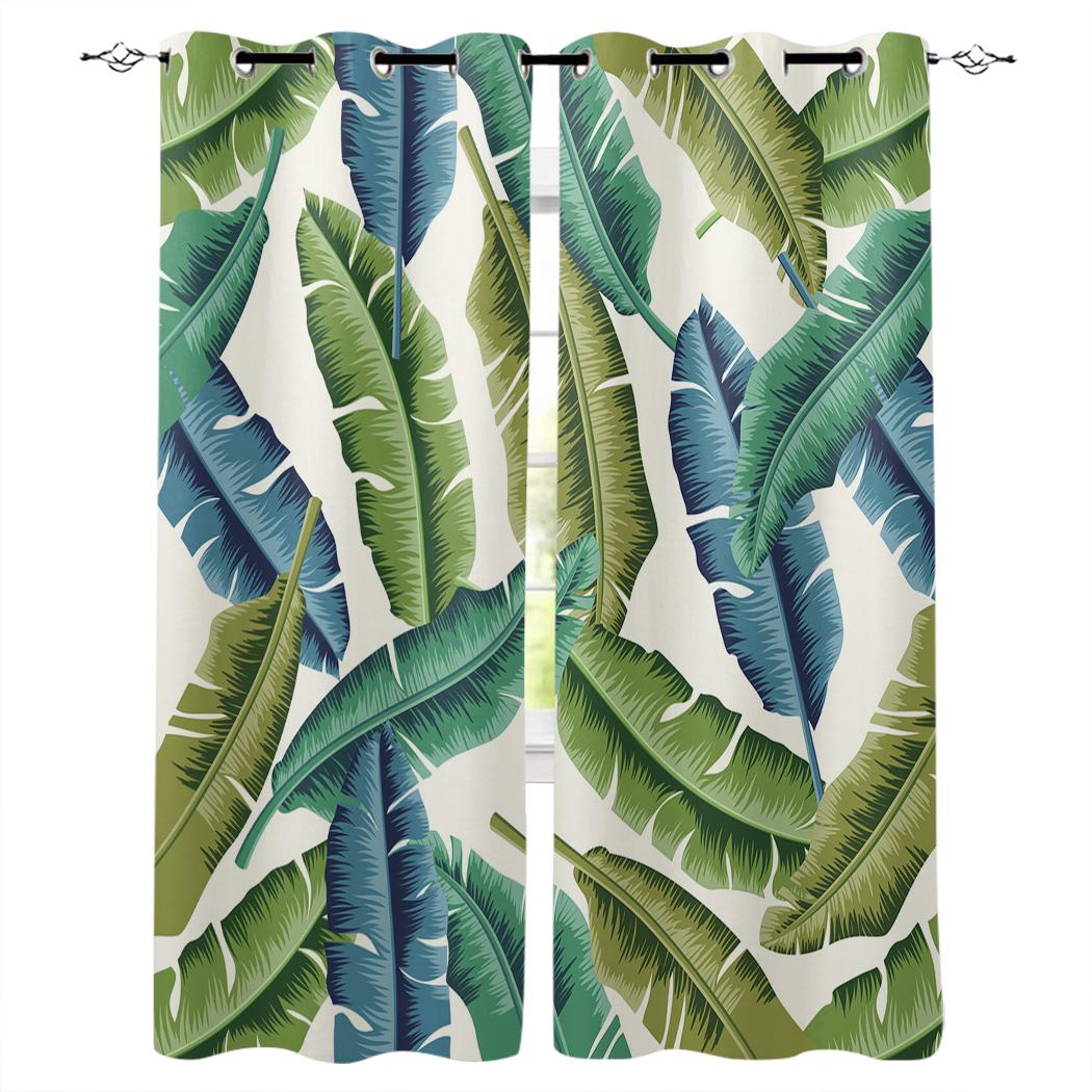 Летние зеленые тропические растения с пальмовыми листьями — фото 16