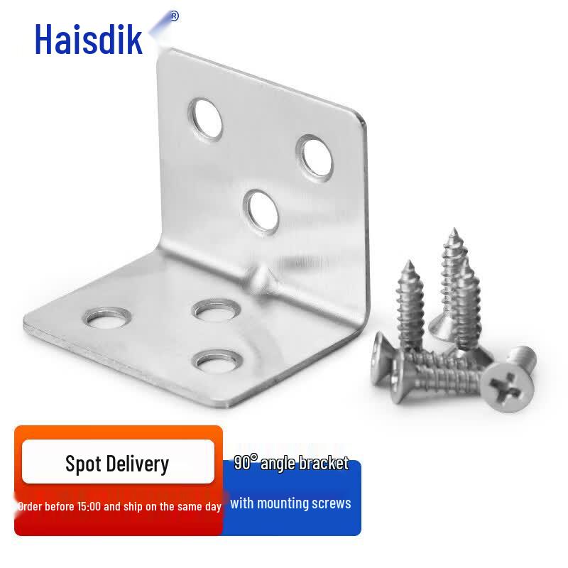 Haistik HKqy-6 Прочный L-образный кронштейн из нержавеющей стали 30x38x1.2mm (30 Pcs)