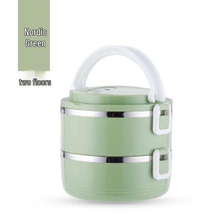 Двухслойный изотермический ланч-бокс бенто из нержавеющей стали