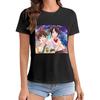 IAOHUI Women's Your Name Japanese Anime T Shirts for Hiking Camping, Cotton Crewneck Casual Woment Tee
