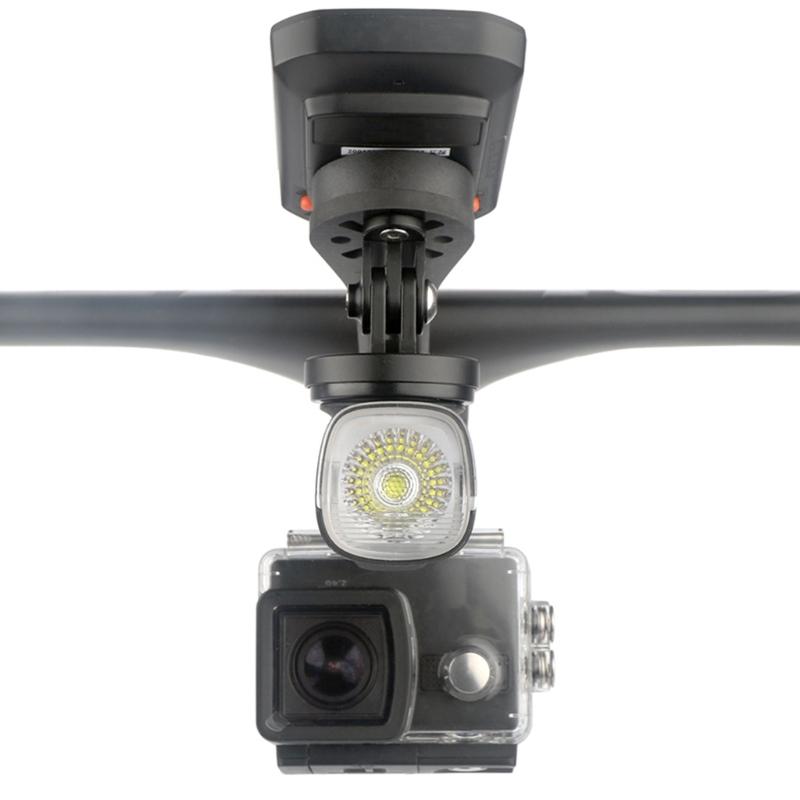 Wytrzymały uchwyt przedłużający do lampki rowerowej Składany uchwyt przedłużający do przedniego światła roweru na nocne dojazdy