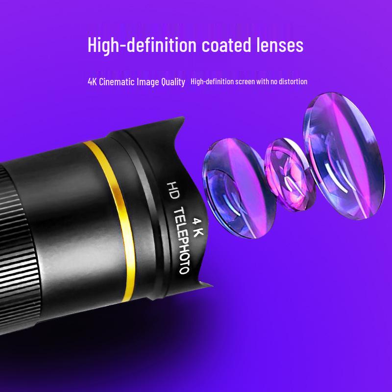 Universal Mobile Telescope Lens: 32X Quick Adjust Zoom Telephoto for Smartphones
