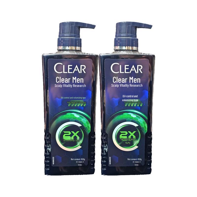 

Clear Men s Anti-Dandruff Oil Control Shampoo Twin Pack