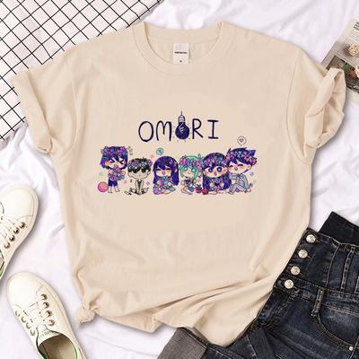 Omori T Shirt Women Harajuku Anime Designer Top Girl Anime Y2k Clothes