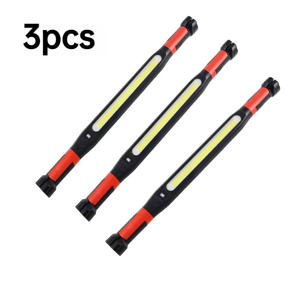 LED Magnetic Work Light Rechargeable Underhood Work Lamp with Hooks & Rotating Magnetic Base For Car Repairing Emergency