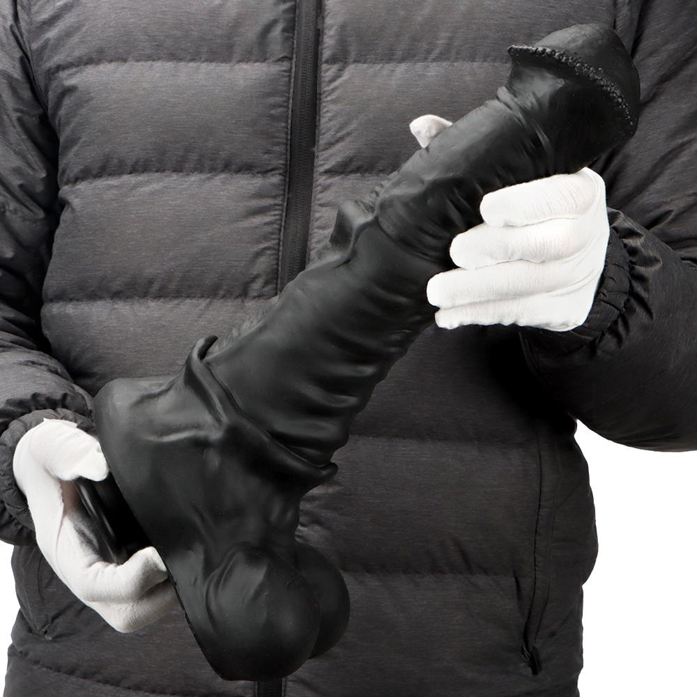 Dark Horse Silicone Dildo Oversized Anal Plug Masturbator Soft Anal Dilator Fisting Sex Toy Strap on Penis Realistic Dick