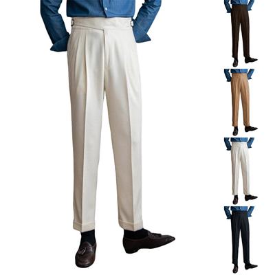 Herren Freizeithose Klassische Neapel Italienischer Stil Anzughose Businesshose Herren