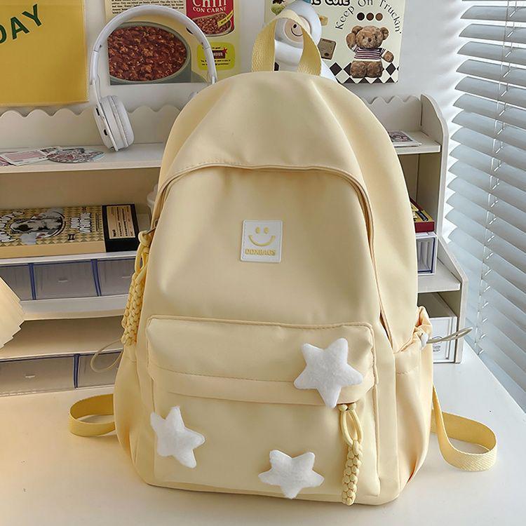 Mochila Grande Capacidade Estilo Japonês 2025 para Meninas - Perfeita para Alunos do Ensino Fundamental II e Médio